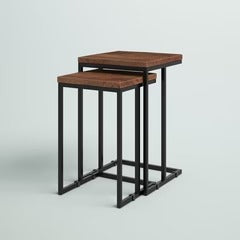 Strine Living Lounge Sofa Side Nesting Tables Set (2 Piece) - Special